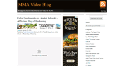 Desktop Screenshot of mmavlog.com